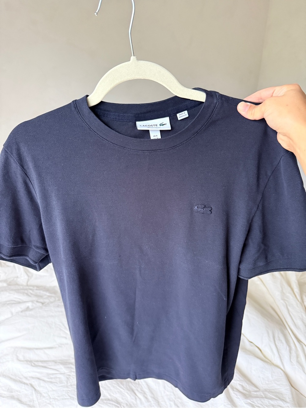 Lacoste Navy Crewneck Short Sleeve Tee